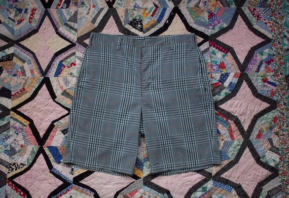 vintage 1950s plaid bermuda shorts