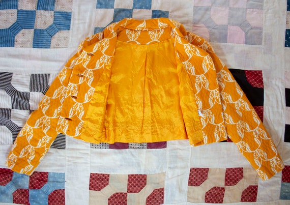 vintage cropped quilted 1960s jacket small - image 3