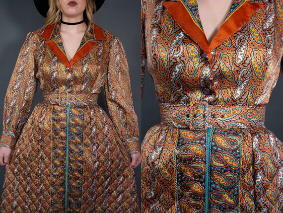 1970s quilted dress - image 6