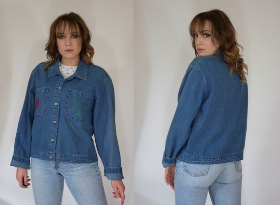 vintage denim chore jacket 1990s