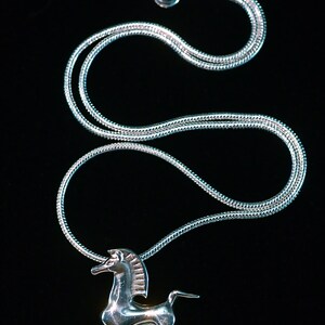 Bucephalus Pendant from Black Stallion film Sterling Silver. Fantastic Collectible Classic image 2