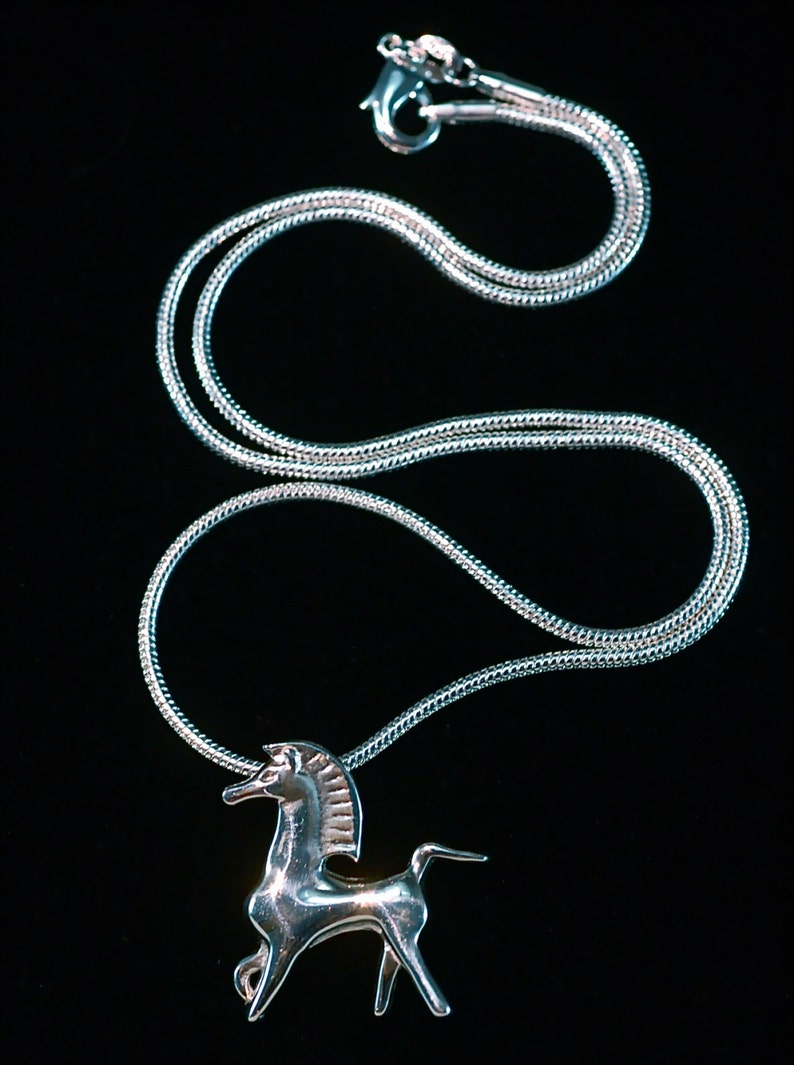Bucephalus Pendant from Black Stallion film Sterling Silver. Fantastic Collectible Classic image 2