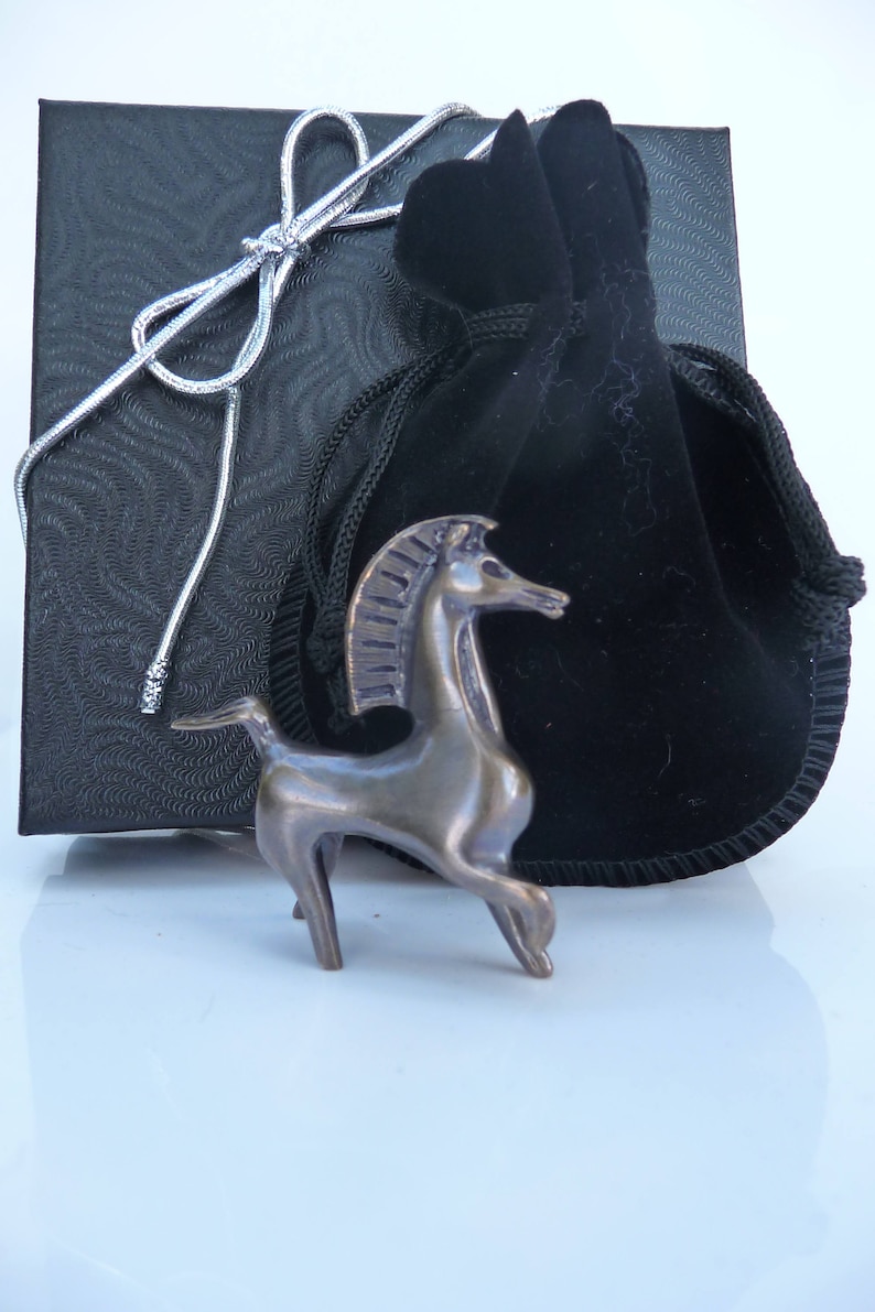 Black Stallion movie Bucephalus figurine in AGED solid Bronze image 5