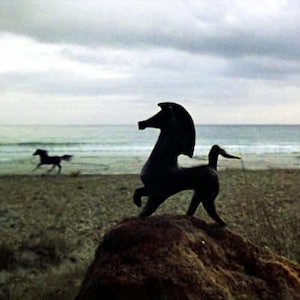 Black Stallion movie Bucephalus figurine in AGED solid Bronze image 8