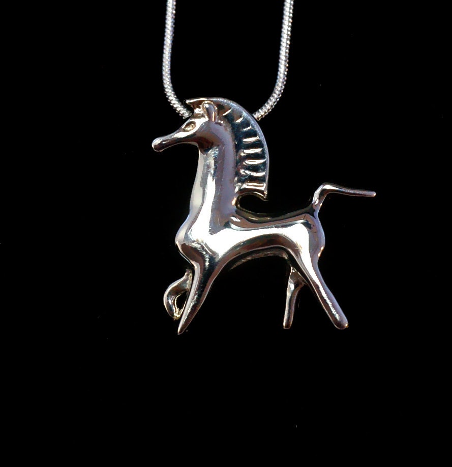 Bucephalus Pendant from Black Stallion film! Sterling Silver. Fantast…