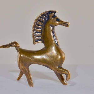 Black Stallion movie Bucephalus figurine in GOLDEN solid Bronze