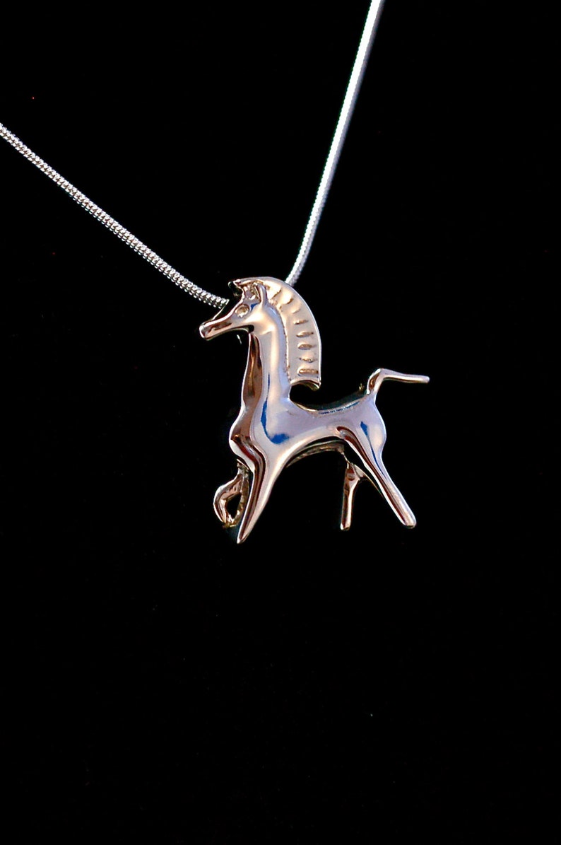 Bucephalus Pendant from Black Stallion film Sterling Silver. Fantastic Collectible Classic image 3