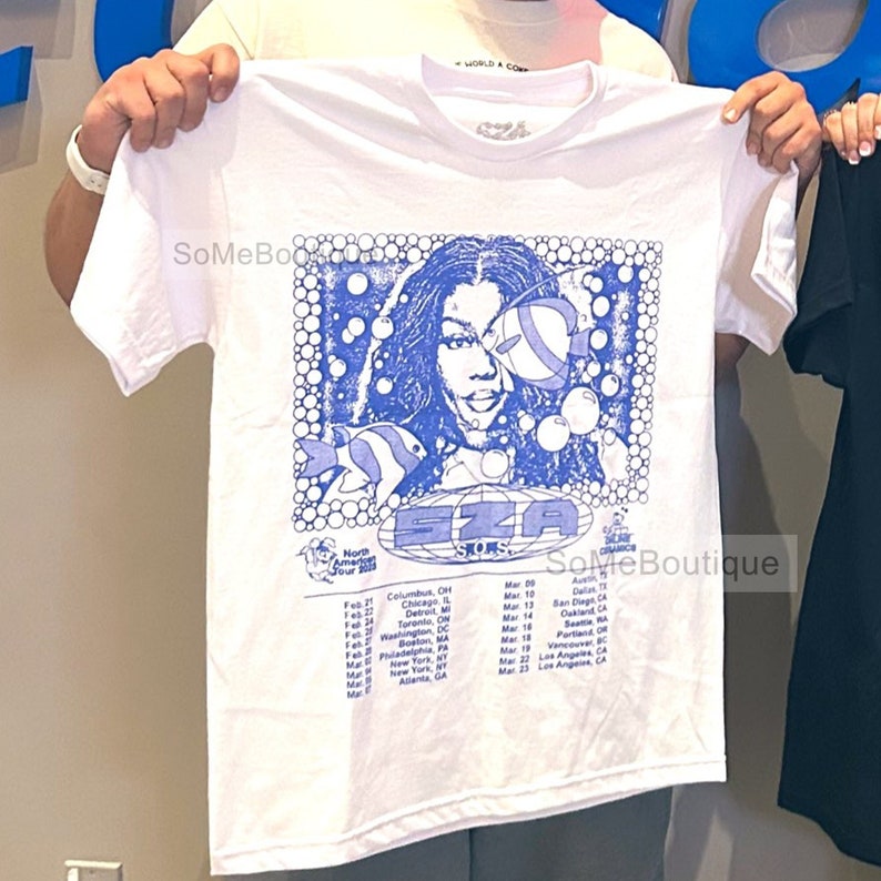 SZA SOS Tour T-shirt Sza Merch 2023 Shirt Sza North American - Etsy