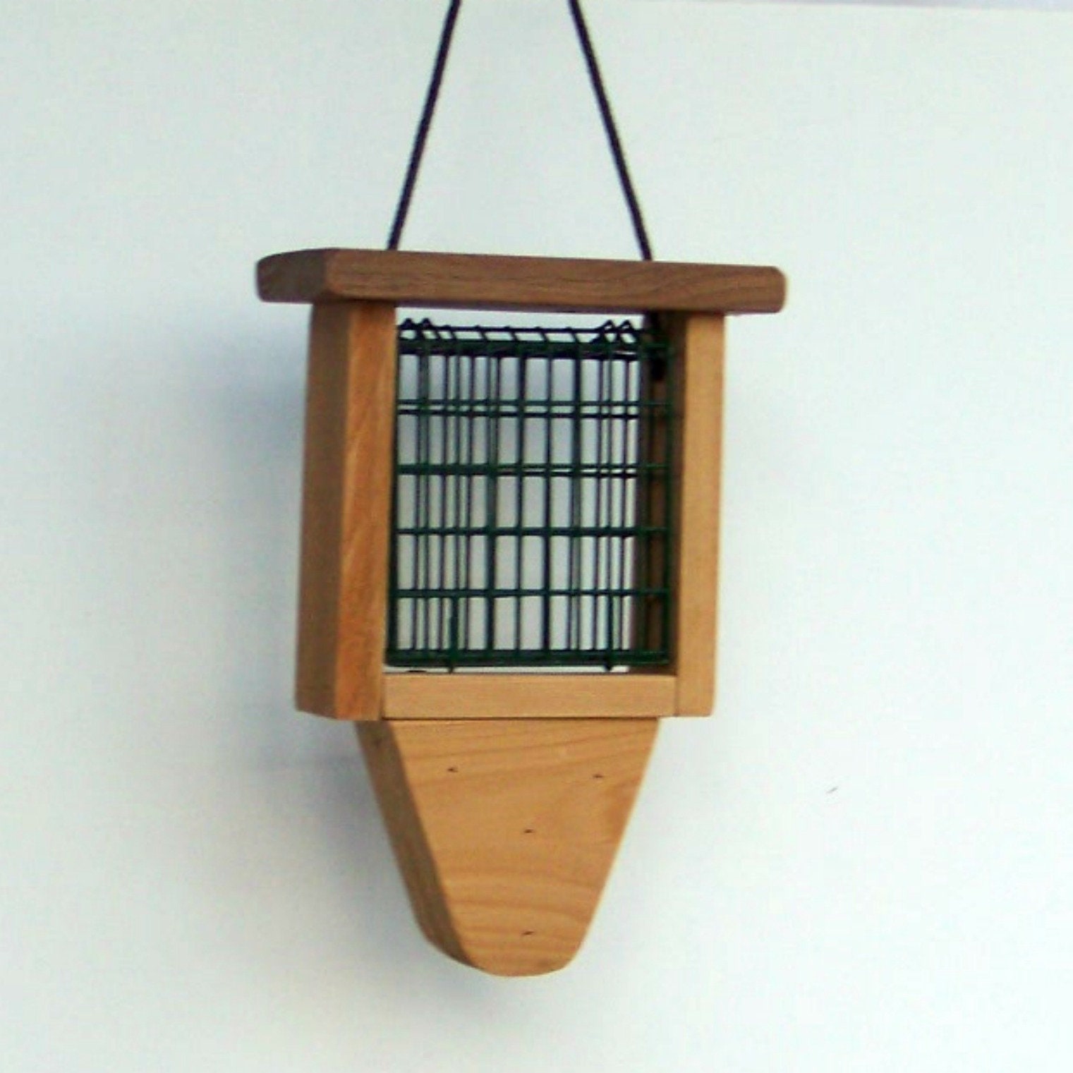 Wood Suet Bird Feeder Hanging Suet feeder Outdoor Bird | Etsy