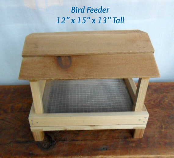 Rustic Bird Feeder Tray Ground Bird Feeder Tray Platform Etsy