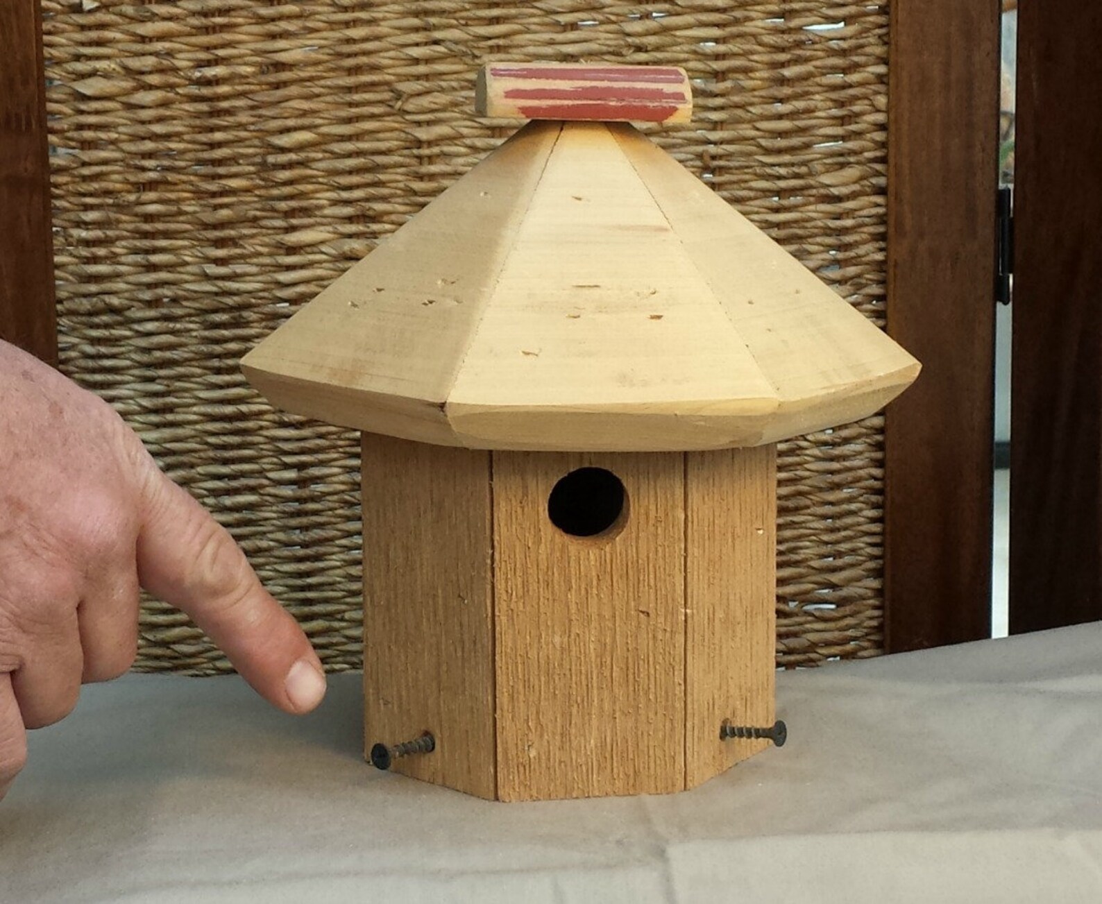 Rustic Birdhouse and Wood Pole Bird house on Pole Outdoor | Etsy