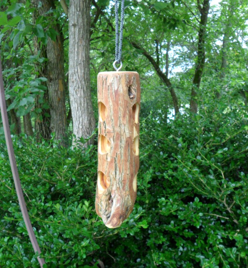 Rustic Suet Bird Feeder Wooden Suet Bird Feeders Outdoor Etsy