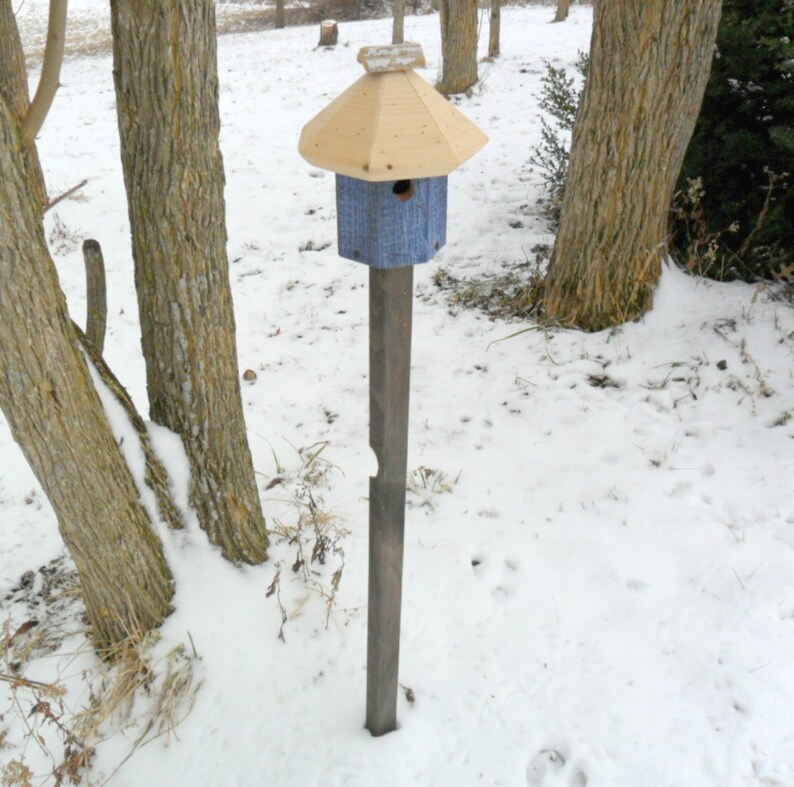 Bird House Mounting Pole Outdoor Wood Pole Tall Wooden Pole | Etsy