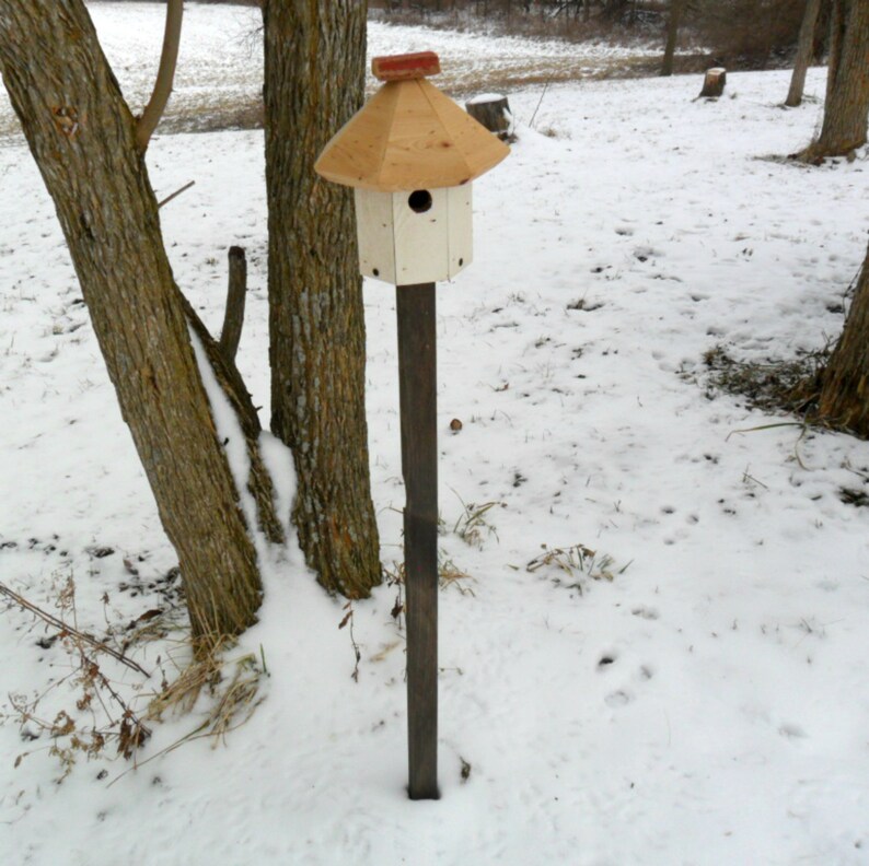 Bird House Mounting Pole Outdoor Wood Pole Tall Wooden Pole | Etsy