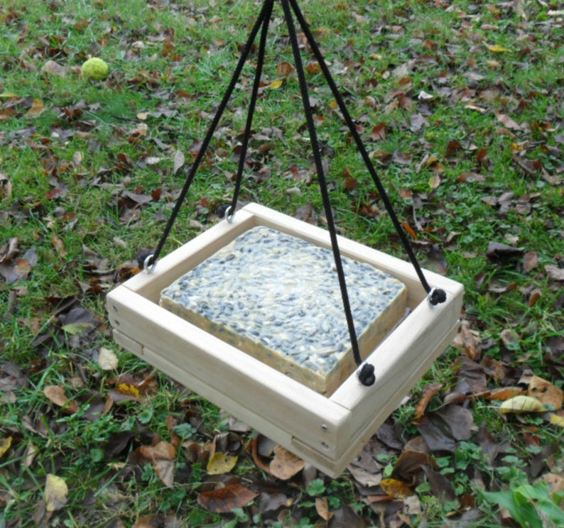Ground Bird Feeder Trays Large Suet Block Feeder Platform Etsy