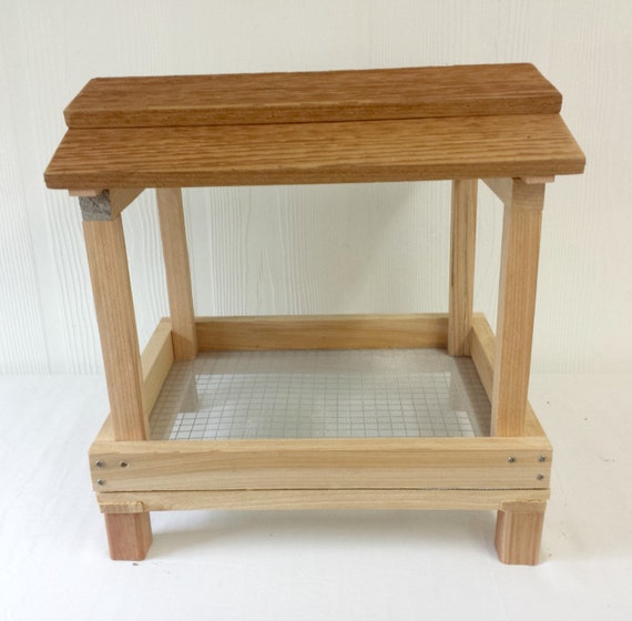 Handcrafted Tray Bird Feeder Wooden Ground Bird Feeders Etsy
