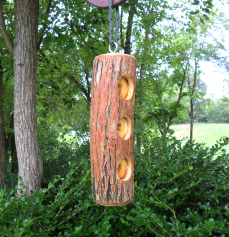 Rustic Suet Feeder Wooden Suet Bird Feeders Unique Suet Etsy