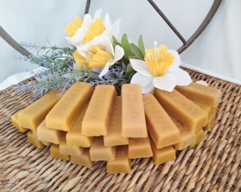 Premium Beeswax Bars  * Beeswax Tripled Filtered 1 oz Bars * Local Beeswax Bars