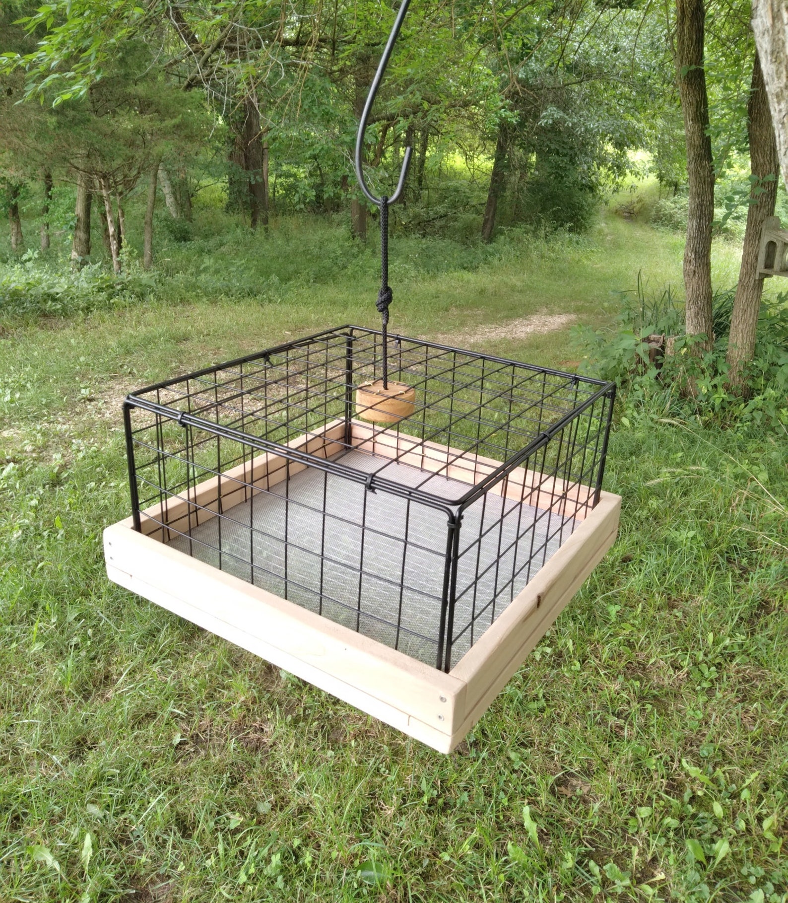 Deck Rail Bird Feeders Hanging or Ground Outdoor Feeder 16 Etsy