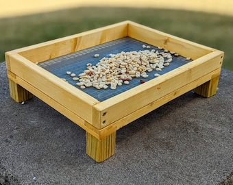 Ground Bird Feeder Special * 12" x 15" Platform Feeders for Outdoor Wildlife * Gifts for All Ages