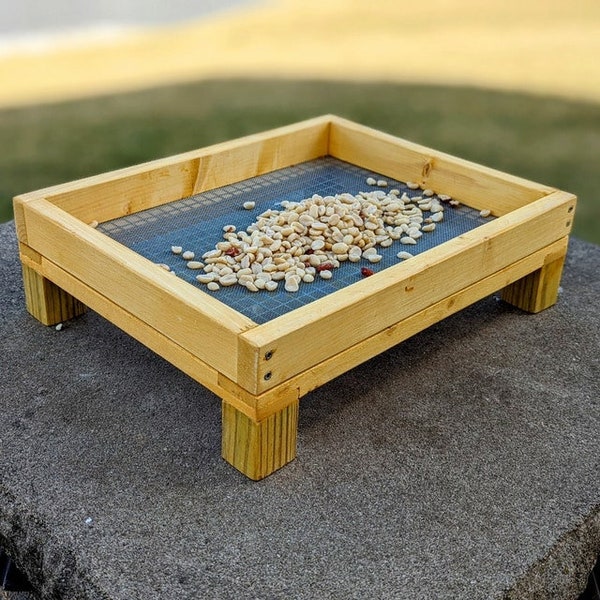 Ground Bird Feeder Special * 12" x 15" Platform Feeders for Outdoor Wildlife * Gifts for All Ages