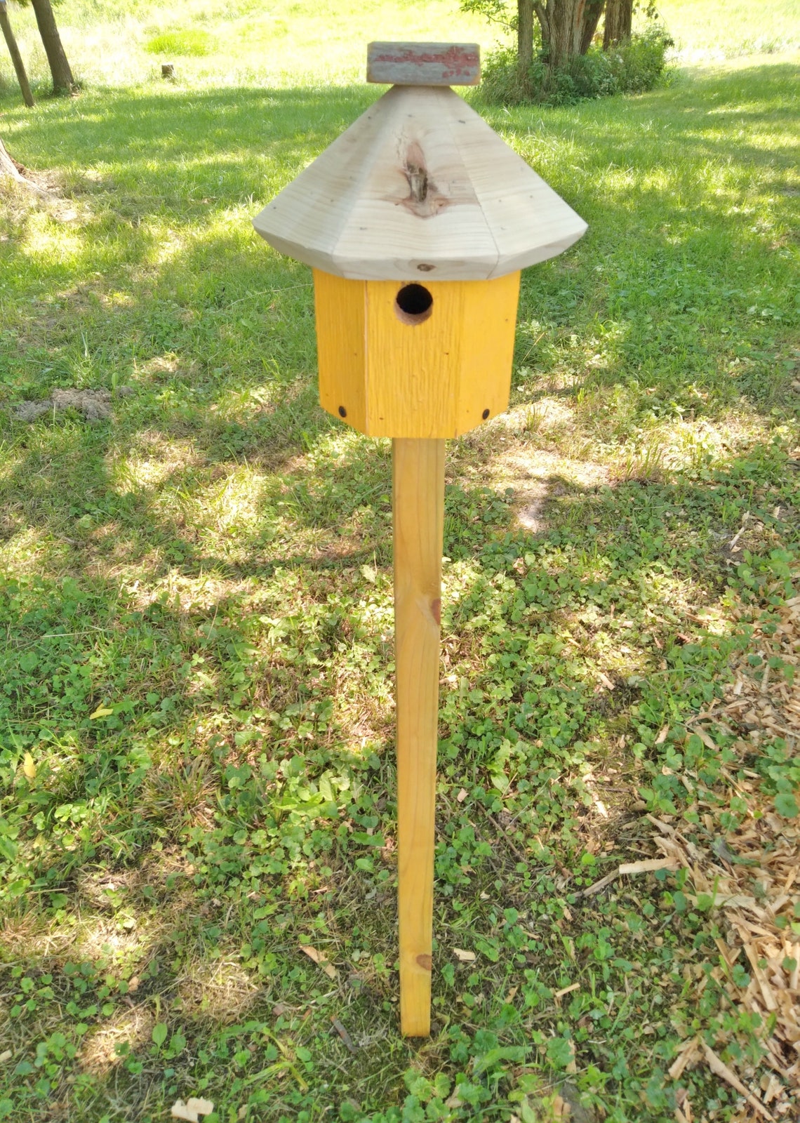 Bird House Mounting Pole Outdoor Wood Pole Tall Wooden Pole | Etsy