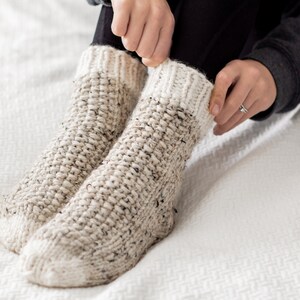 Little Stitious Socks / Knitting Pattern / Sock Knitting Pattern / Knit Socks / Knit Slippers / Slipper Knitting Pattern / Cozy Socks image 3