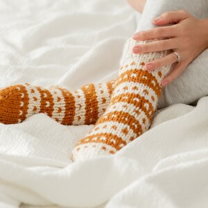 The Loft Slipper Socks / Knit Slipper Pattern / Knit Slipper Socks / Knit Sock Pattern / Easy Knit Pattern / DIY Socks / DIY Slippers / image 4