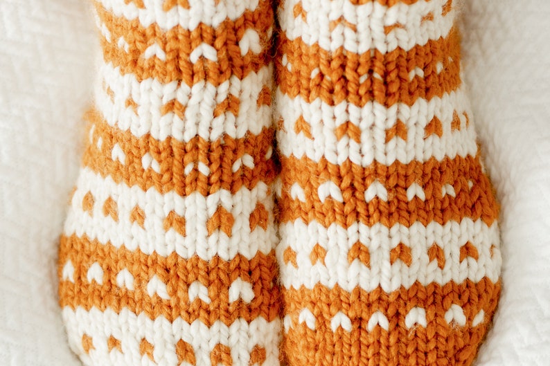 The Loft Slipper Socks / Knit Slipper Pattern / Knit Slipper Socks / Knit Sock Pattern / Easy Knit Pattern / DIY Socks / DIY Slippers / image 5