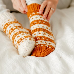 The Loft Slipper Socks / Knit Slipper Pattern / Knit Slipper Socks / Knit Sock Pattern / Easy Knit Pattern / DIY Socks / DIY Slippers / image 2