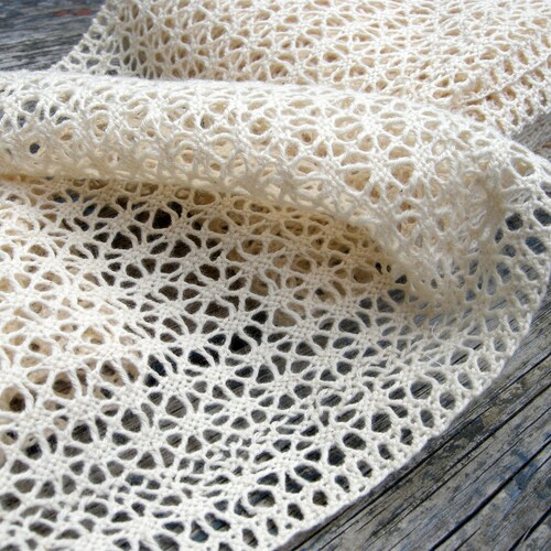 2 Metres / 13 Cm Wide Cotton Crochet Lace Trim Insertion Lace Etsy