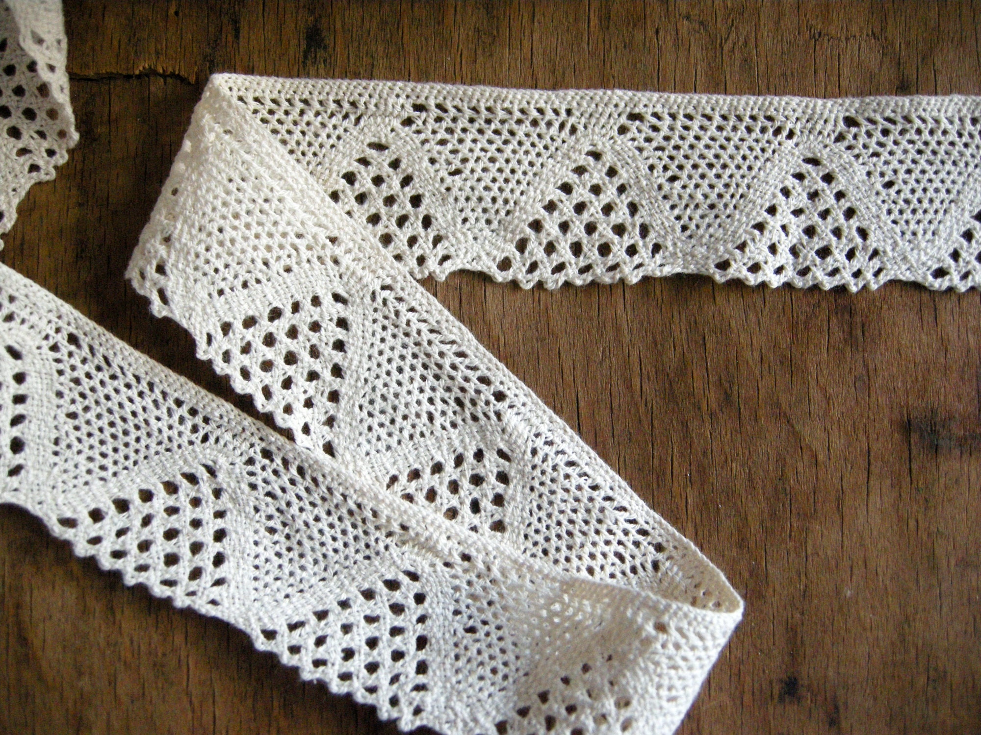 Natural colour cotton cluny Lace Trim, Edging lace