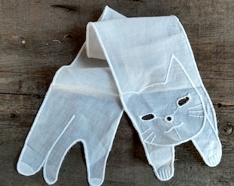 Cat shaped cotton collar
