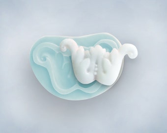 Fondant Mold for Small Acanthus Flourish