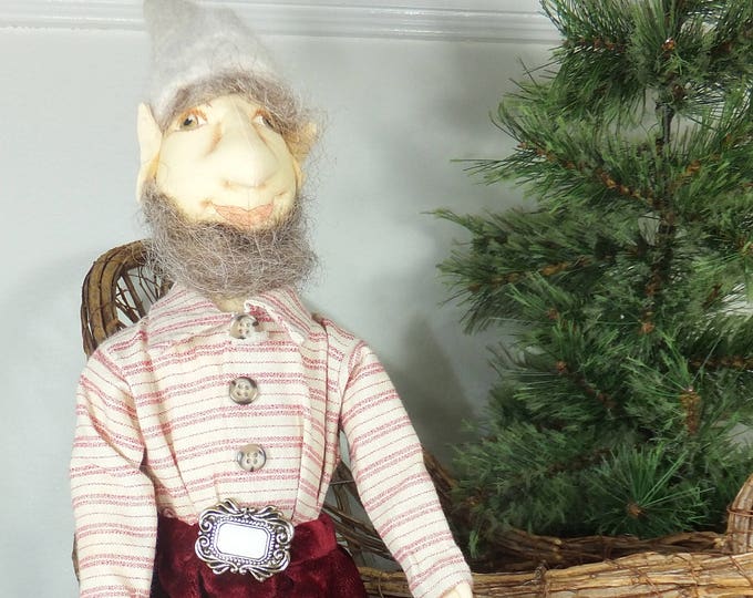 Art Doll-Pierre the Elf OOAK Cloth Doll