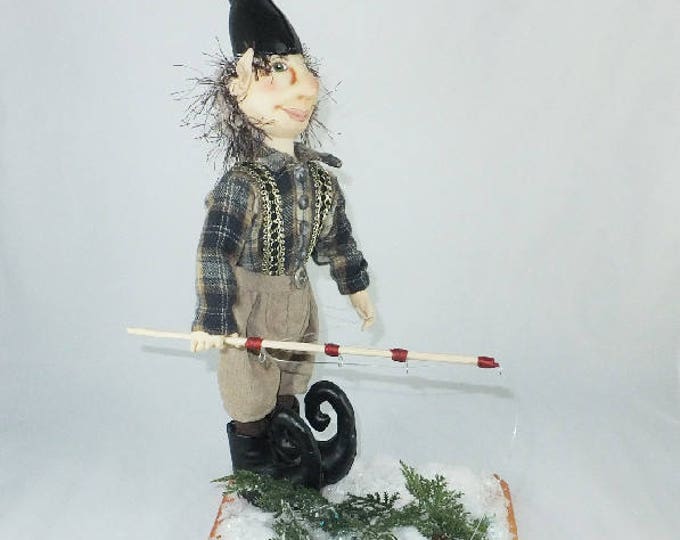 Art Doll-Daryl the Elf OOAK Cloth Doll