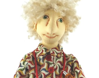 Art Doll-Timothy the Elf OOAK Cloth Doll