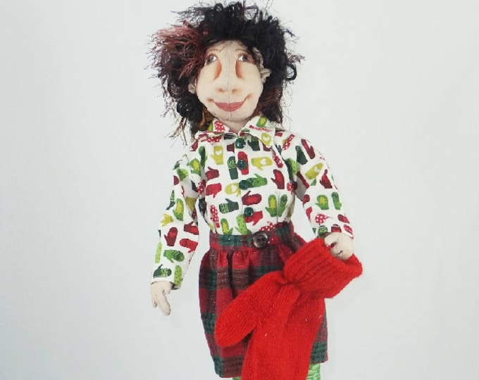 Art Doll-Joel the Elf OOAK Cloth Doll