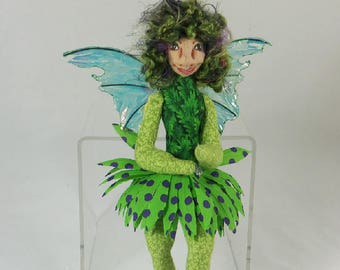 Art Doll-Jarka the Sprite OOAK Cloth Doll Faery