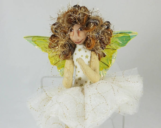 Art Doll-Khani the Sprite OOAK Cloth Doll Faery