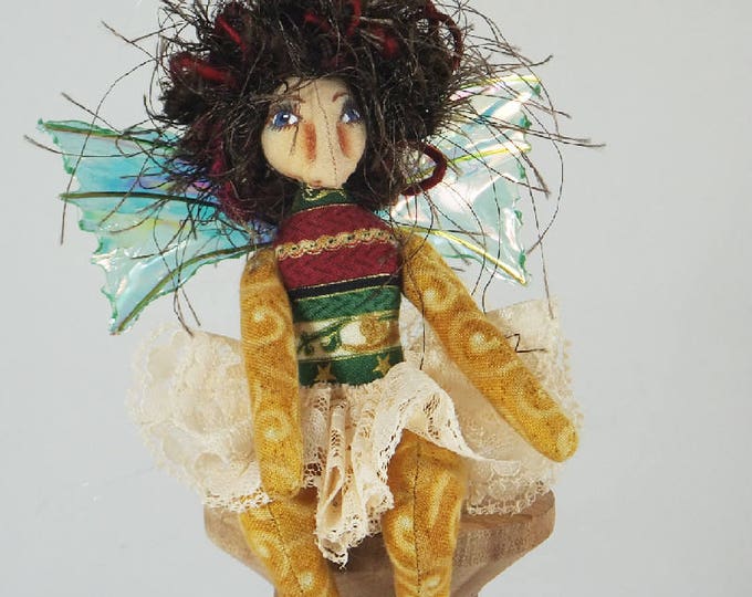 Pocket Pixie-Christmas Themed OOAK Art Doll