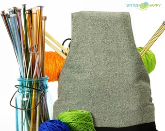 Stitch Happy Arm Yarn Organizer Tote Bag – Wrist Style, No-Snag, Ergonomic Knitting & Crochet Project Travel Storage
