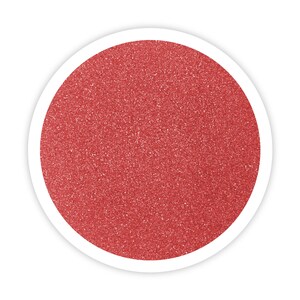 May include: A close-up of a red glitter, perfect for crafting and adding sparkle to projects.
