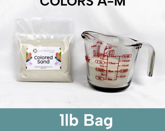 Colored Sand 1 lb bag, Colors A-M - Wedding Sand Your Unity Sand Ceremony, Floral Sand, Terrarium Sand