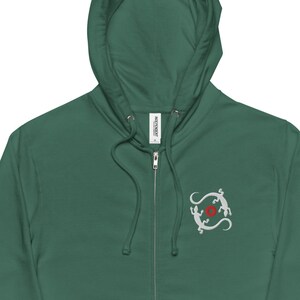 Embroidered Lizards Fleece Zip-Up Hoodie - Phish Fan Gift