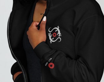 Custom Gamehendge Lizards Embroidered Zip Hoodie - Phish Phan Gift