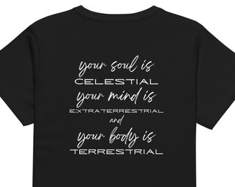 Celestial Soul Graphic Tee | High-Waisted Women's T-Shirt