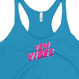 YEM VIBES Women&#39;s Racerback Tank | Unique Phish Clothes | Gift for Phish Fan | Rock Music Lover