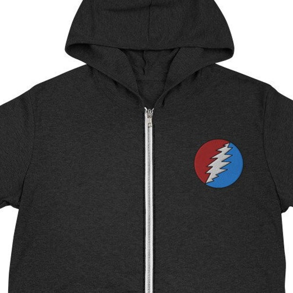 Grateful dead embroidered hoodie Clearance