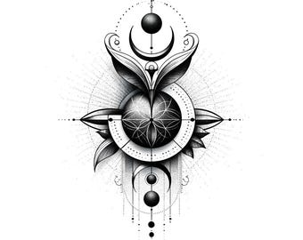 Levensbloem Heilige Geometrie Print | Hemelse Geometrie III | Printbare digitale download